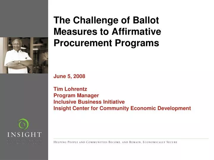 the challenge of ballot measures to affirmative procurement programs