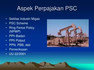 aspek perpajakan psc