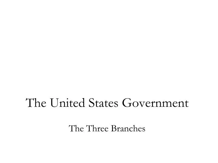 the united states government