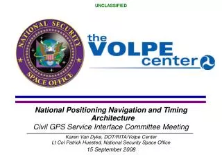 National Positioning Navigation and Timing Architecture