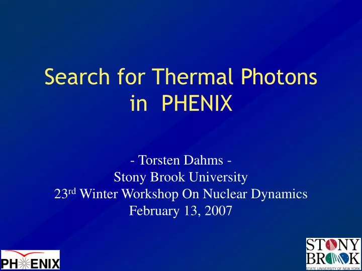 search for thermal photons in phenix