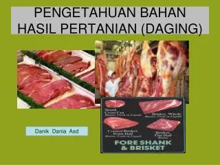 pengetahuan bahan hasil pertanian daging