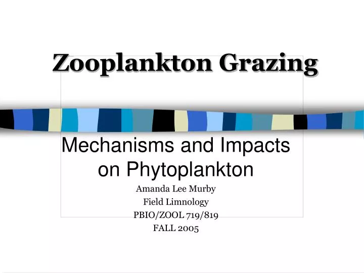 zooplankton grazing