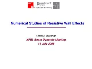 Numerical Studies of Resistive Wall Effects
