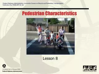 Pedestrian Characteristics