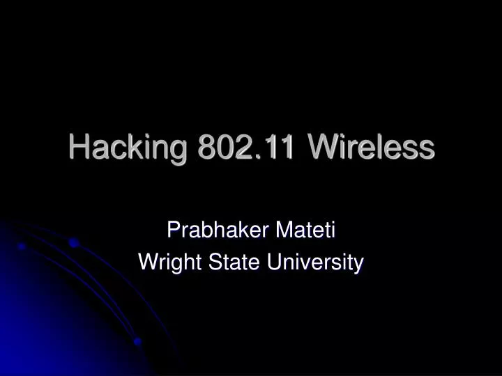 hacking 802 11 wireless