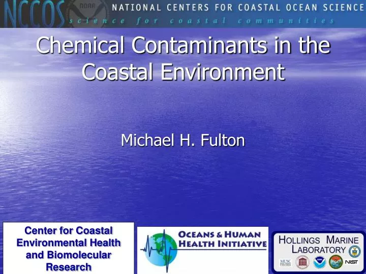 chemical contaminants in the coastal environment