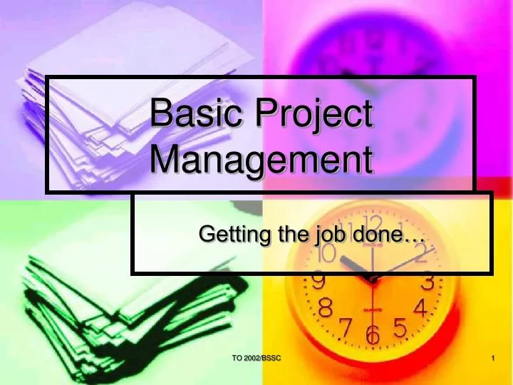 basic project management