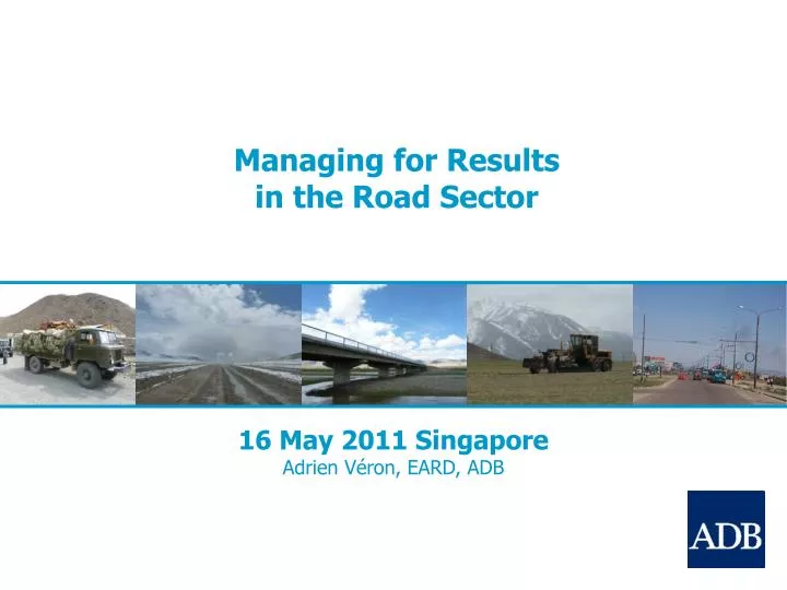 managing for results in the road sector
