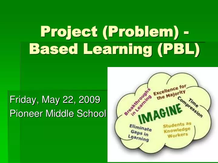 project problem based learning pbl