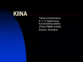 kiina