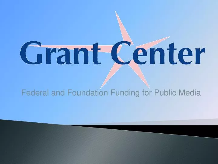 federal and foundation funding for public media