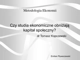 metodologia ekonomii