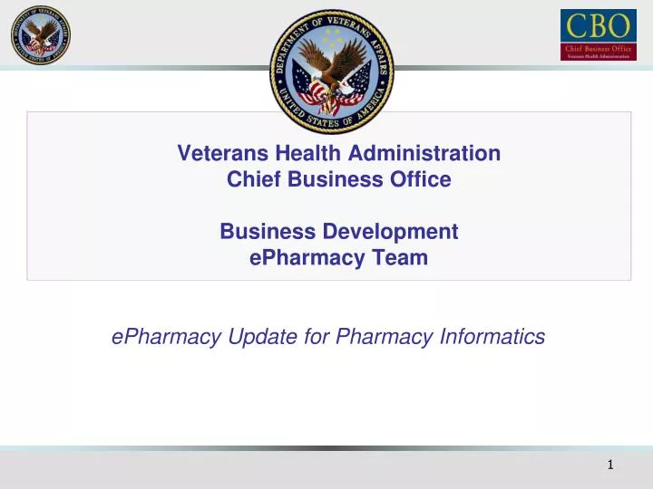 veterans health administration chief business office business development epharmacy team