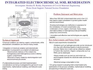 INTEGRATED ELECTROCHEMICAL SOIL REMEDIATION