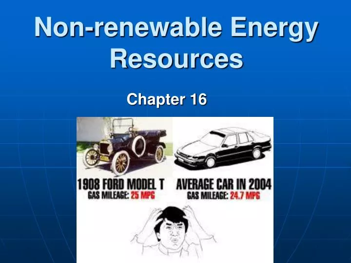 non renewable energy resources