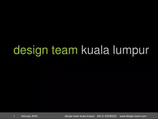 design team kuala lumpur