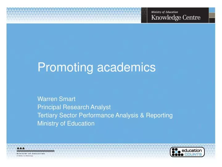 promoting academics