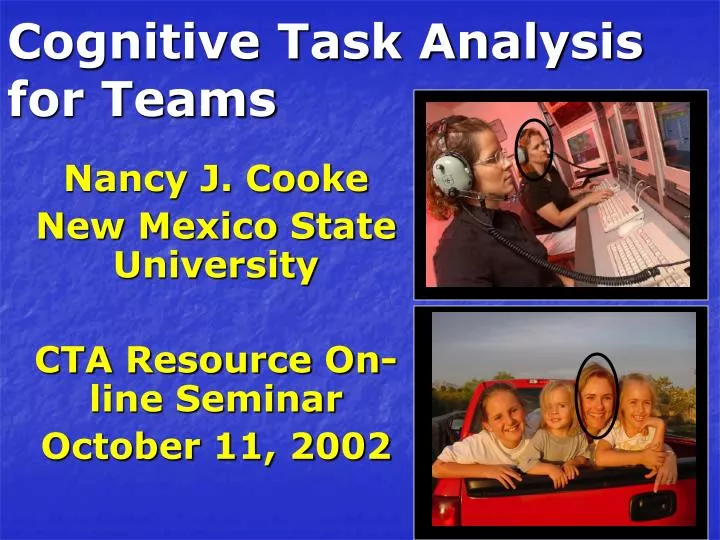 cognitive task analysis for teams