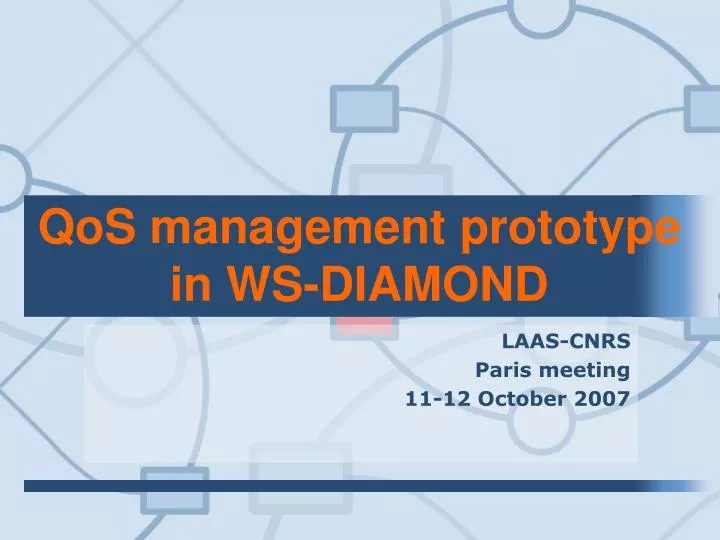 qos management prototype in ws diamond
