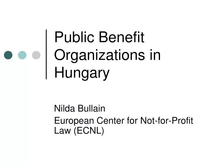 public benefit organizations in hungary