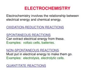 ELECTROCHEMISTRY