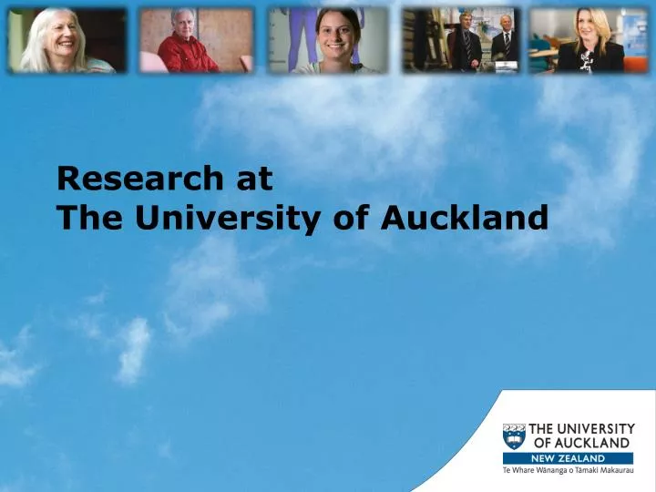 research at the university of auckland