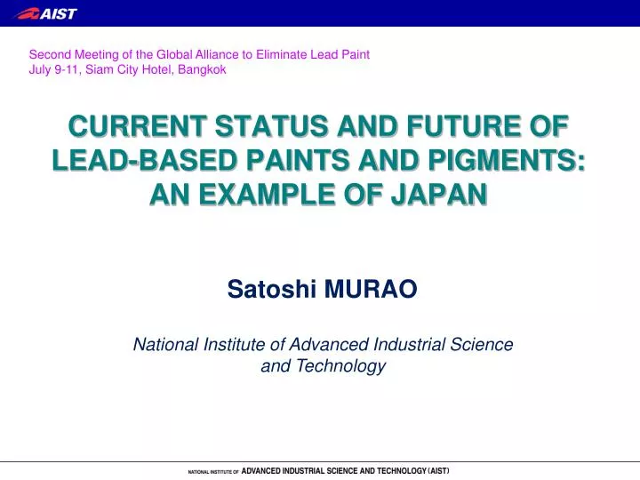 current status and future of lead based paints and pigments an example of japan