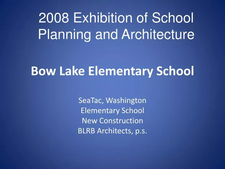 bow lake elementary school