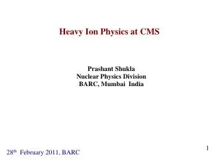 Heavy Ion Physics at CMS