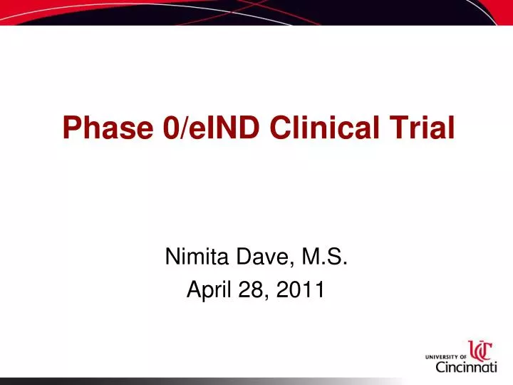 phase 0 eind clinical trial
