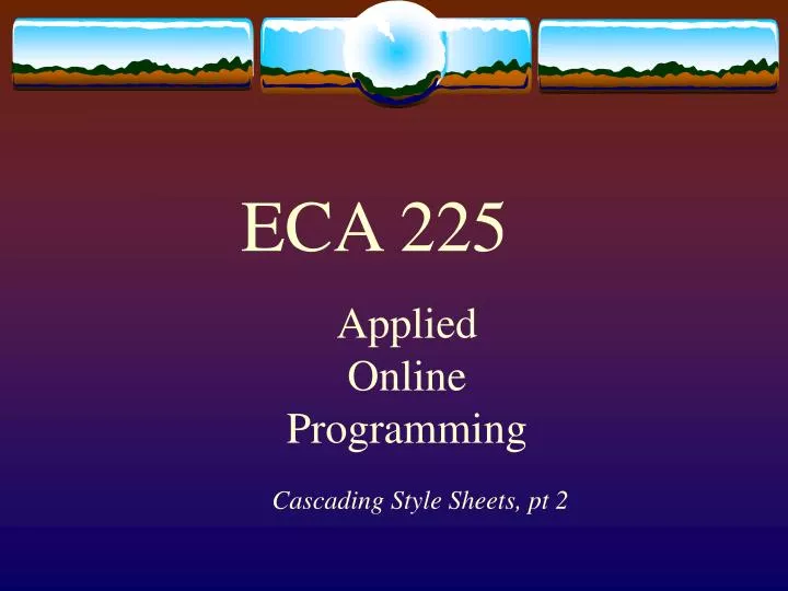 applied online programming