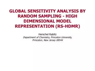 HDMR Methodology