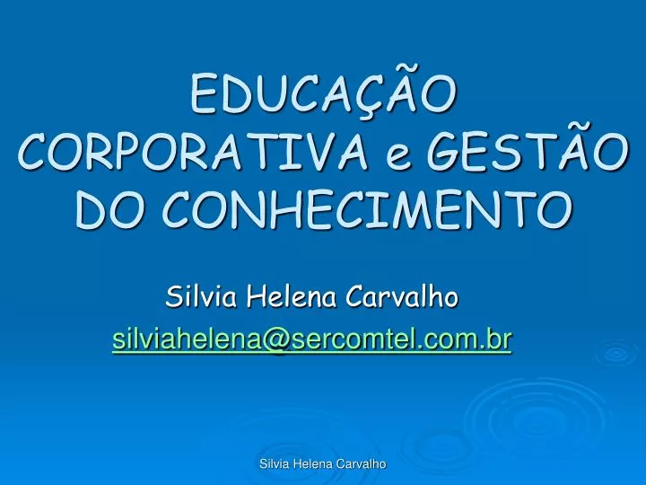 educa o corporativa e gest o do conhecimento