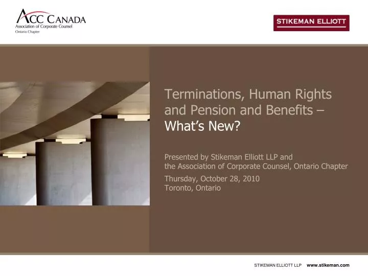 terminations human rights and pension and benefits what s new