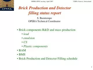 Brick components R&amp;D and mass production lead emulsion CS Plastic components BAM BMS