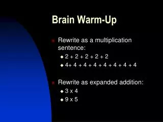 Brain Warm-Up