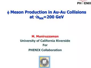 f Meson Production in Au-Au Collisions at ?s NN =200 GeV
