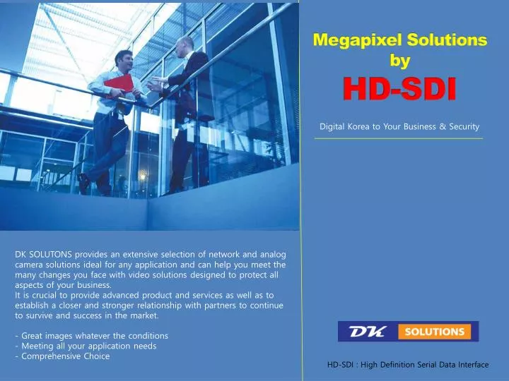 megapixel solutions by hd sdi