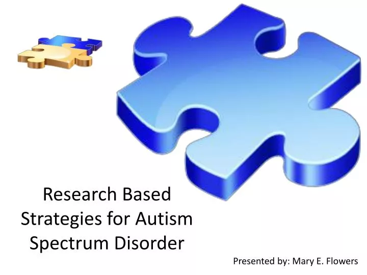 research based strategies for autism spectrum disorder