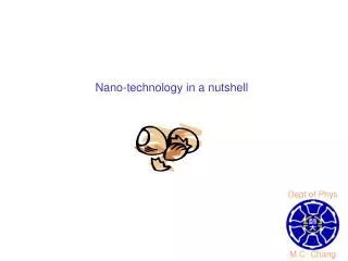 Nano-technology in a nutshell
