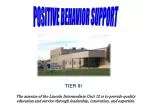 POSITIVE BEHAVIOR SUPPORT - slide 1
