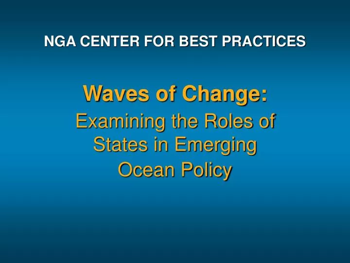nga center for best practices
