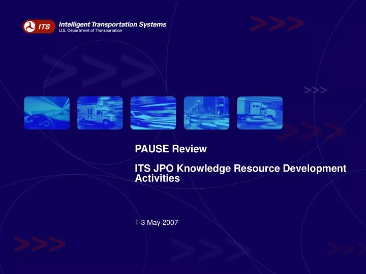 pause review its jpo knowledge resource development activities