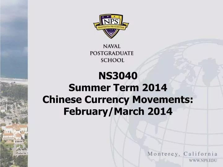 ns3040 summer term 2014 chinese currency movements february march 2014