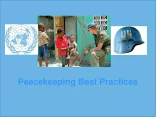 Peacekeeping Best Practices
