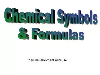 Chemical Symbols