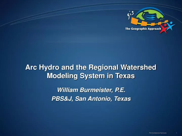 arc hydro and the regional watershed modeling system in texas