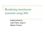 Rendering translucent materials using SSS - slide 1