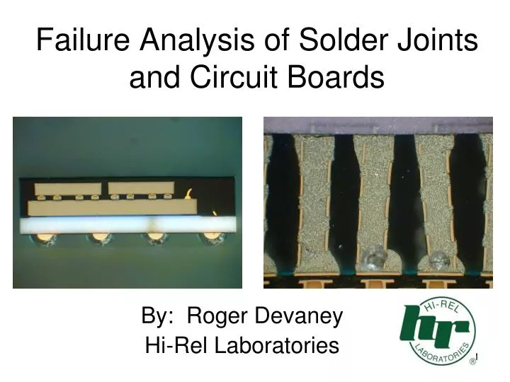 failure analysis of solder joints and circuit boards